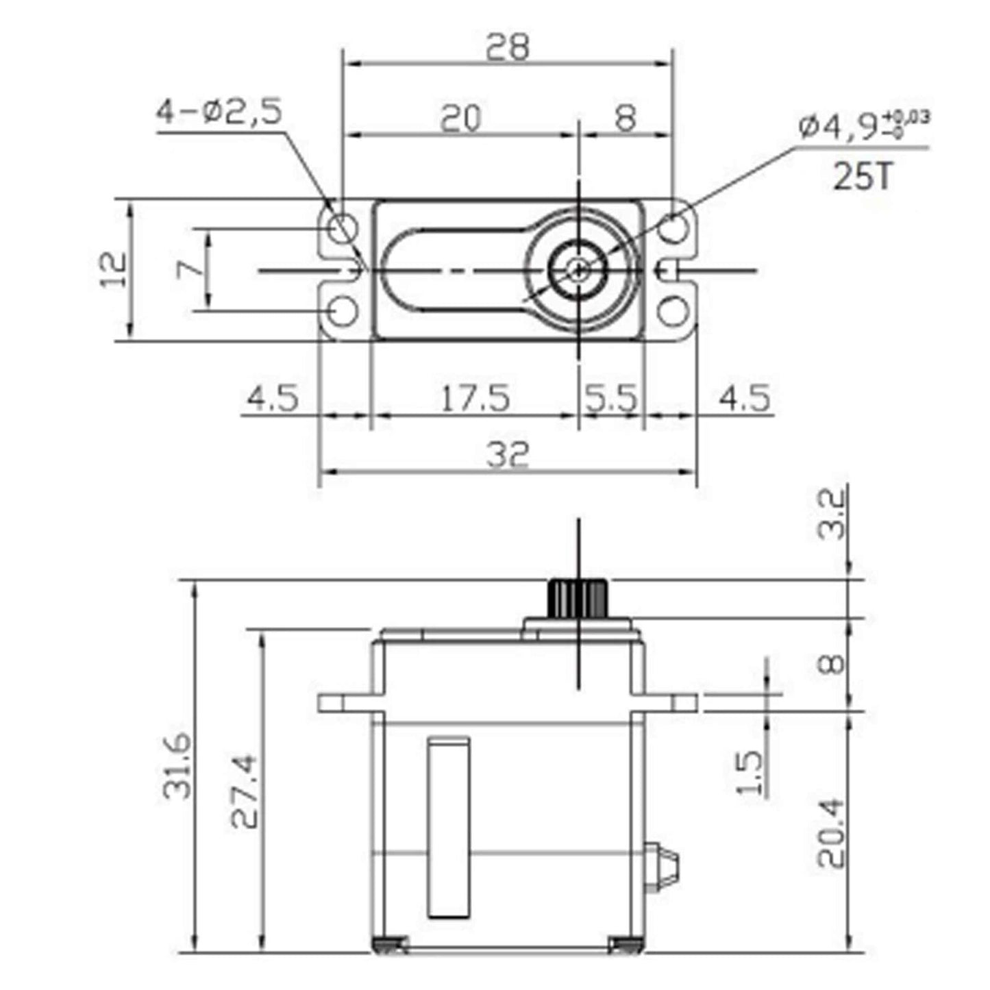 REEFS RC  179 Smart Micro Servo / Winch