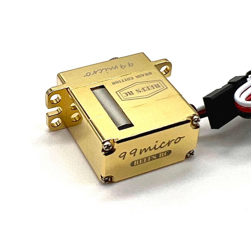 REEFS RC  99 Micro Digital Metal Gear Waterproof Servo, Brass Edition