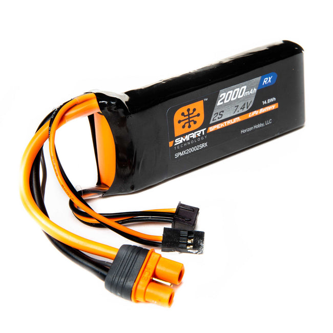 2000mAh 2S 7.4V Smart LiPo Receiver Battery; IC3