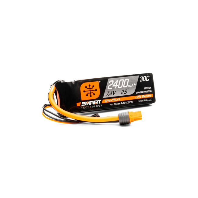 Spektrum 2400mAh 2S 7.4V Smart G1 30C LiPo; IC3 Connector