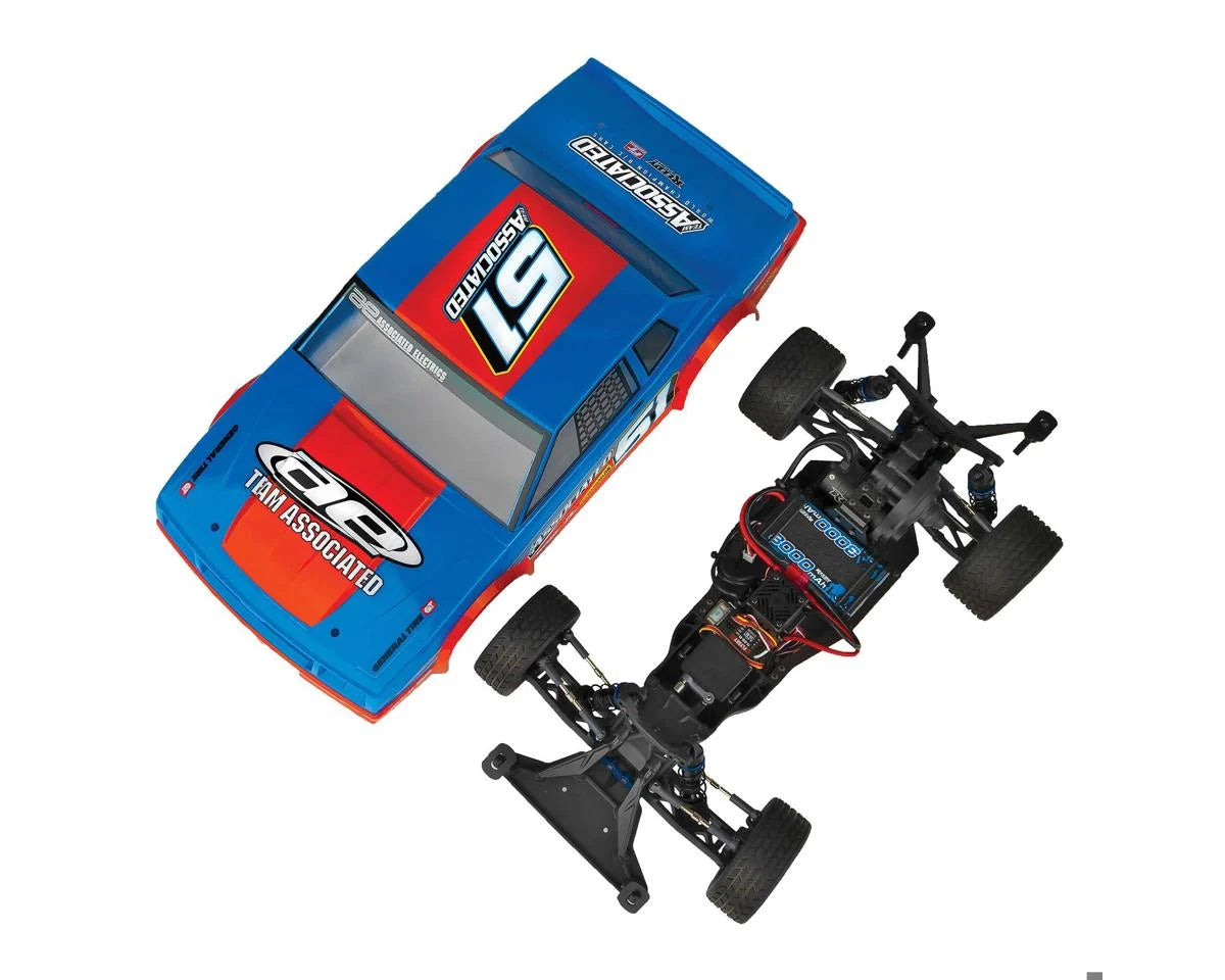 ASC70033 Team Associated SR10M RTR Electric Brushless 2WD Dirt Oval Car (Blue) w/2.4GHz Flysky FS-G4P Radio