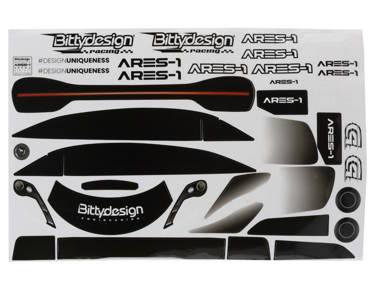 Bittydesign ARES-1 1/7 Supercar Body (Clear) (1.5mm)