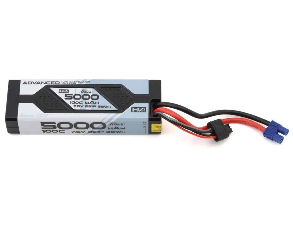 7.6V 5000mAh 2S 100C G-Tech Smart Lipo: EC3