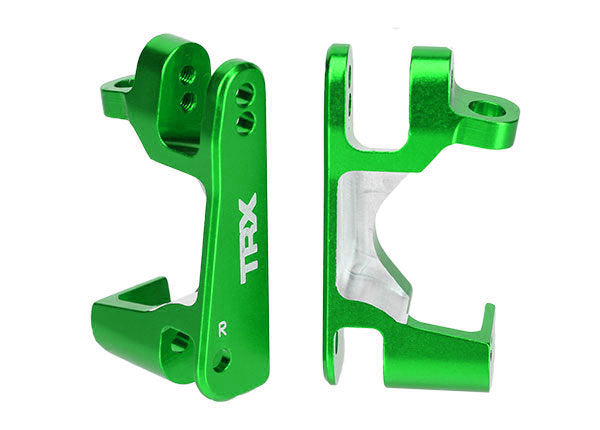 6832G Caster blocks (c-hubs), 6061-T6 aluminum (green-anodized)