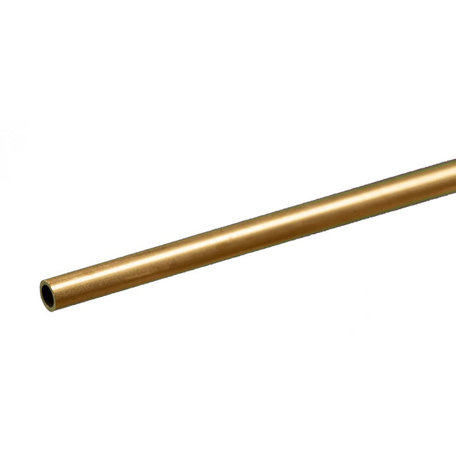 Round Brass Tube: 1/8" OD x 0.014" Wall x 12" Long