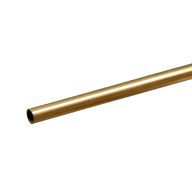 Round Brass Tube: 5/32" OD x 0.014" Wall x 12" Long