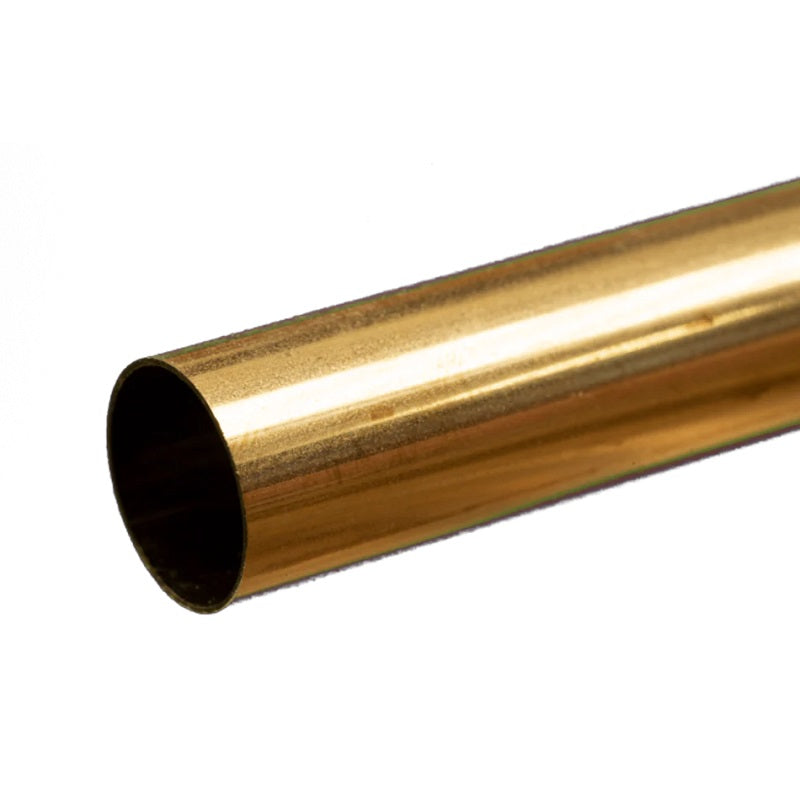 Round Brass Tube: 5/8" OD x 0.014" Wall x 12" Long