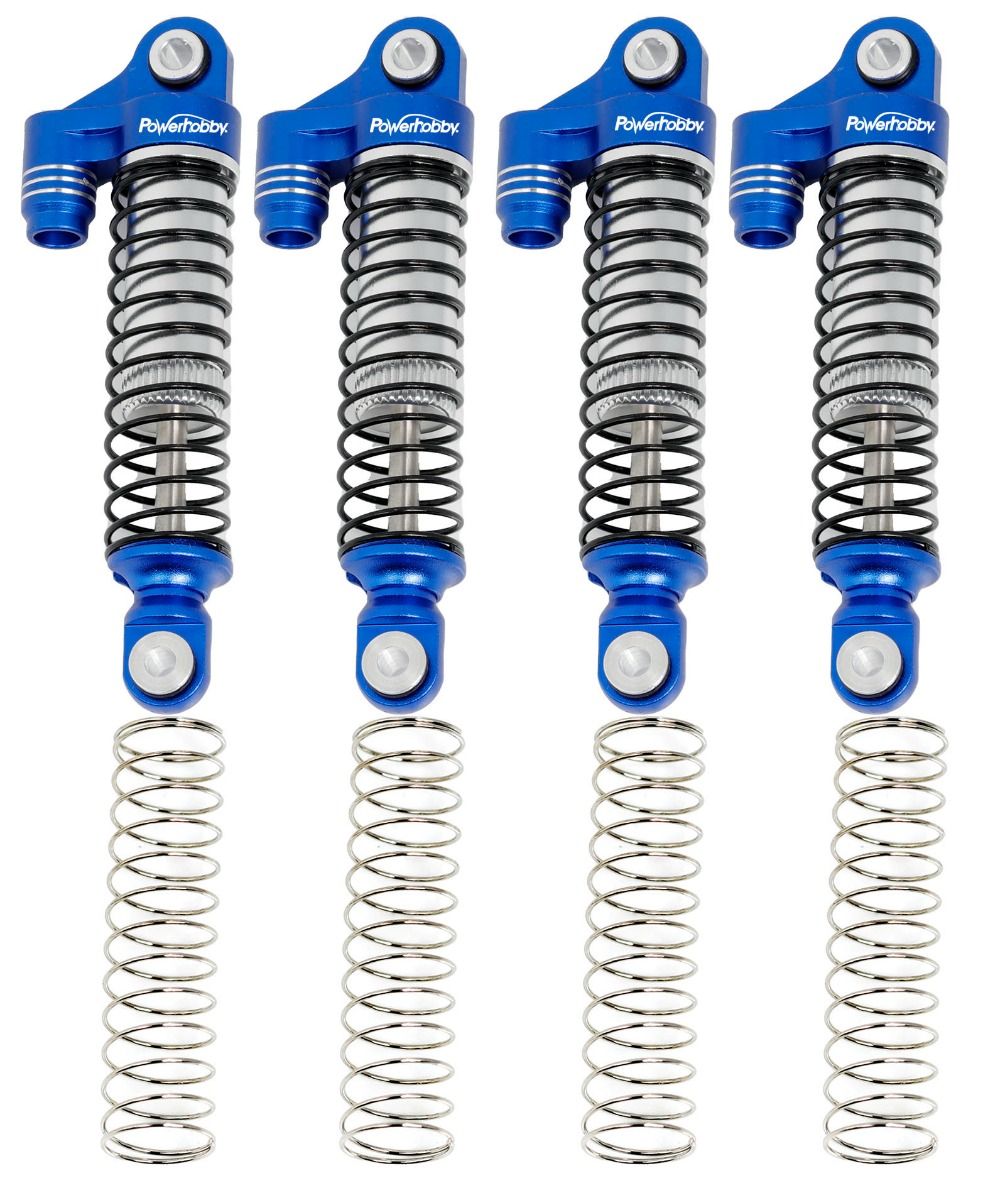 Aluminum 51mm Long Travel Shocks, Blue, for Traxxas TRX-4M