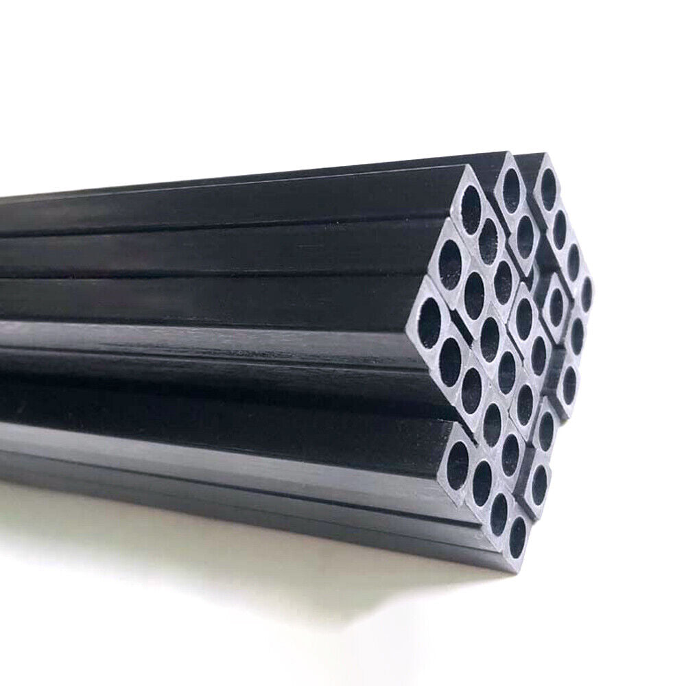 Carbon Fiber Sq Outer with Rnd Inner Tube 4mm x 4mm x 2.5mm x 1000mm