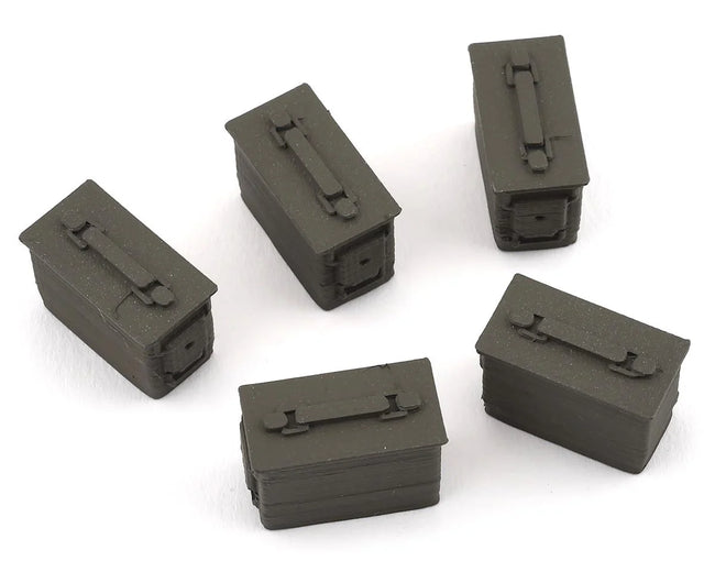 Scale By Chris  1/10 scale Ammo Box 5 Pack (Green)