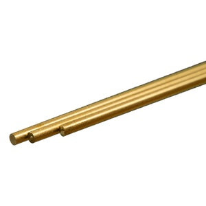 Round Brass Rod: 0.081" OD x 12" Long