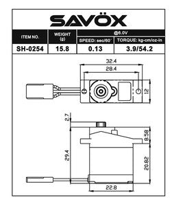 Savox Micro Digital Servo with Soft Start