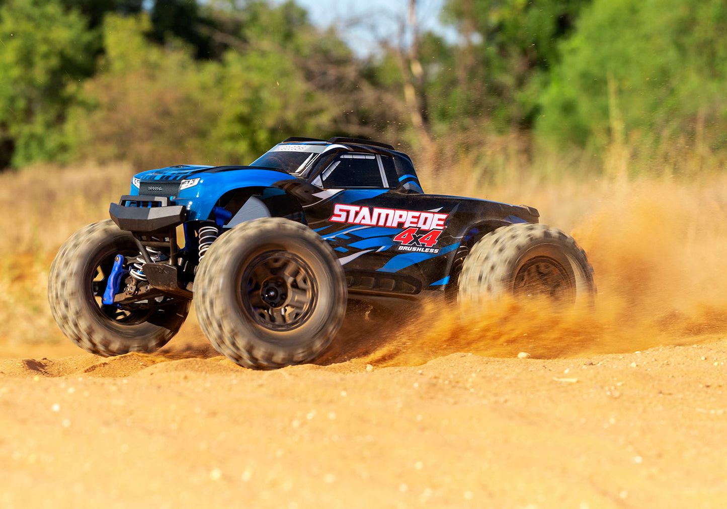 67154-4 Stampede 4X4 BL-2s: 1/10 Scale 4WD Monster Truck Blue