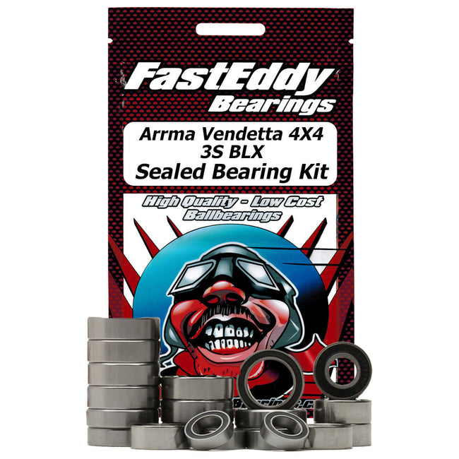 FastEddy Arrma Vendetta 4X4 3S BLX Sealed Bearing Kit