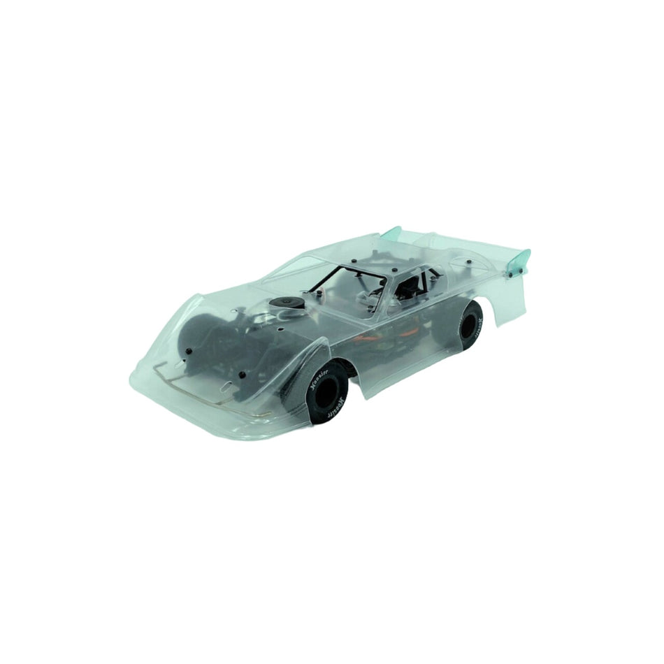 1RC Racing 1/18 Scale Late Model RC Car 2.0, Clear, RTR