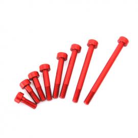 Secraft Red Aluminum Bolt Set 3x8mm