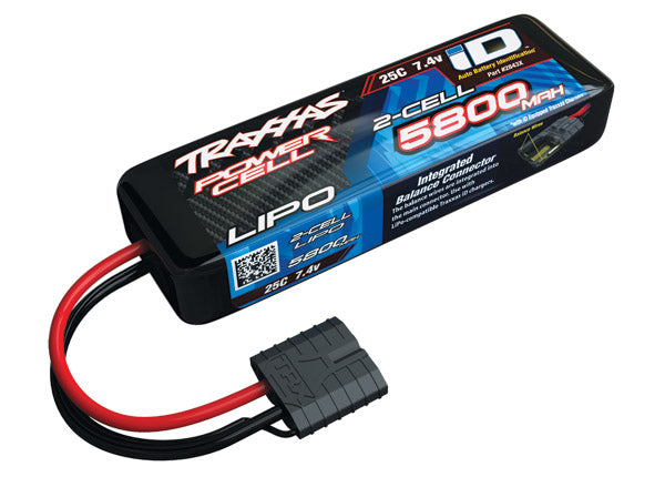 2843X 5800mAh 7.4v 2-Cell 25C LiPo Battery