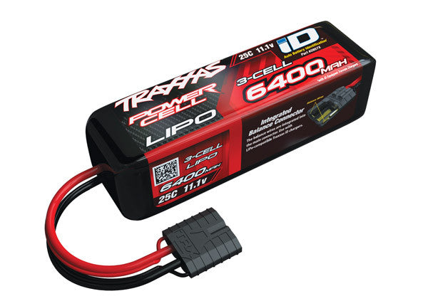 2857X 6400mAh 11.1v 3-Cell 25C LiPo Battery