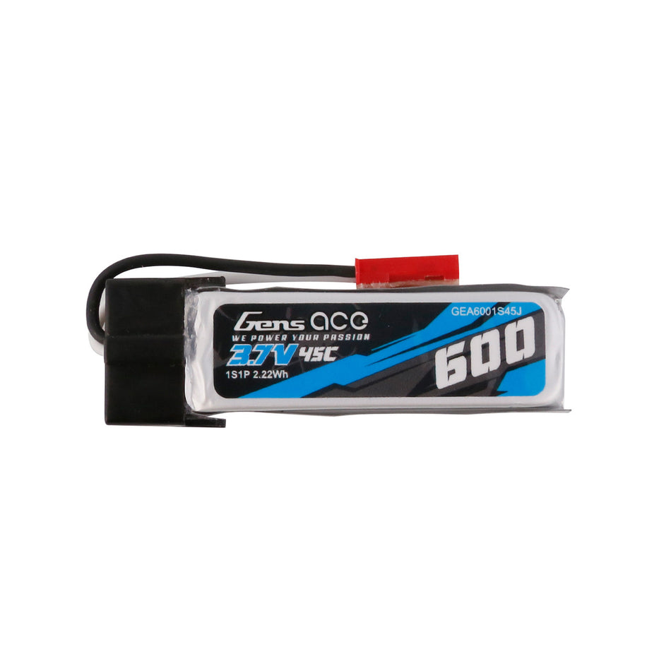 Gens Ace 600mAh 3.7V 45C 1S1P Lipo