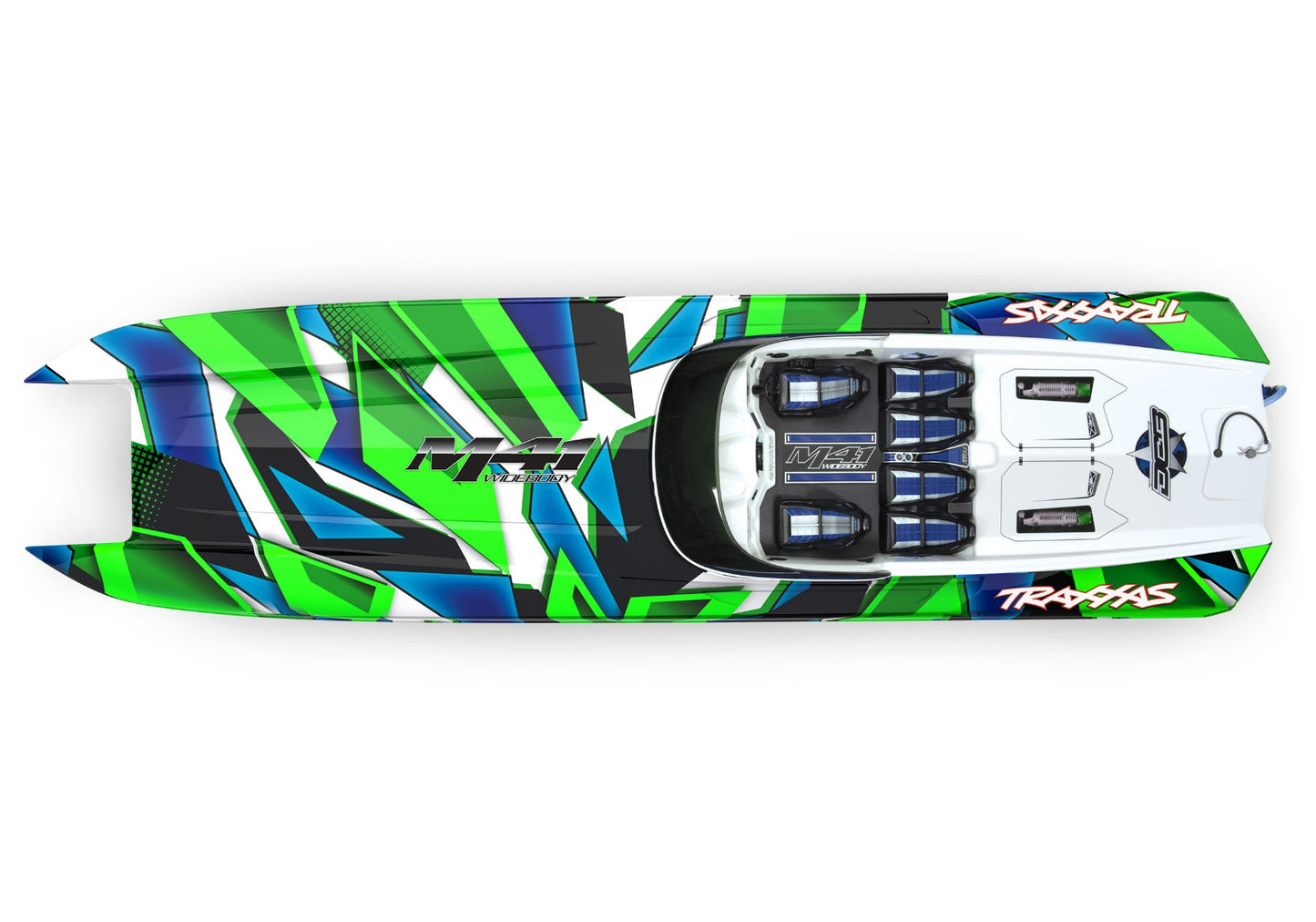 57046-4 DCB M41 Widebody RC Boat Green/Blue