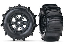 7773 Paddle tires with foam inserts for X-Maxx