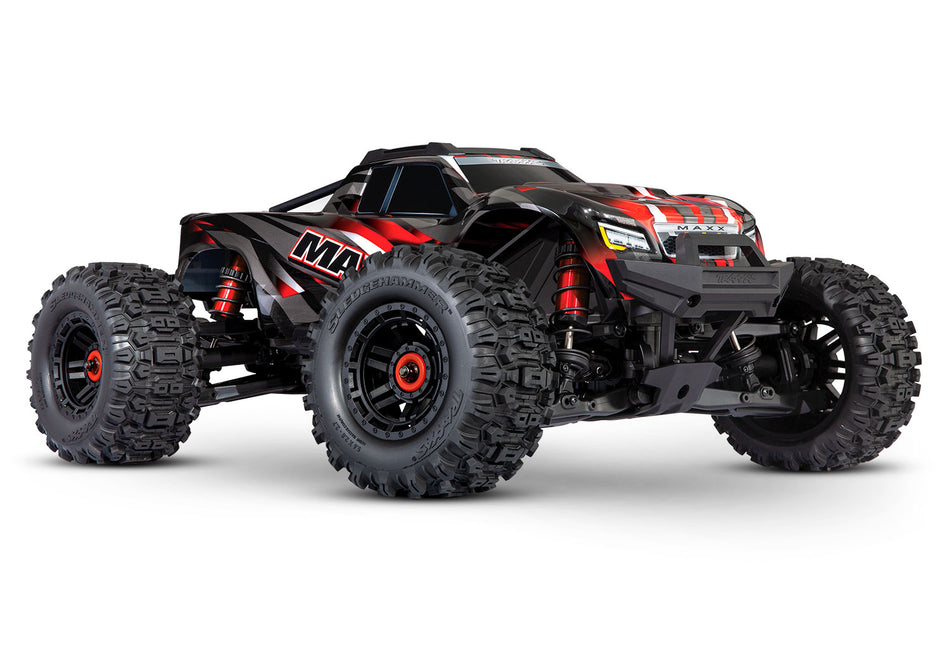 89086-4-RED 1/10 Scale Maxx with WideMaxx Monster truck