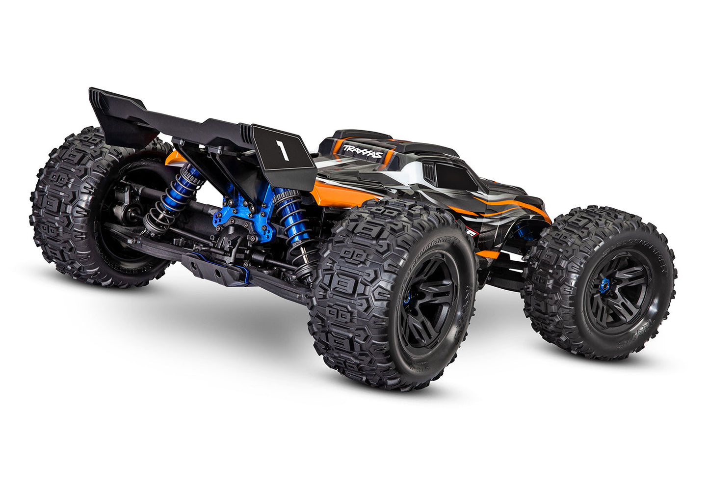 95076-4-ORNG Traxxas Sledge 1/8th Scale Brushless Monster Truck Orange