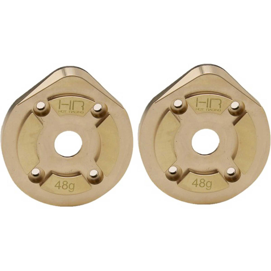 Hot Racing Brass Currie F9 Portal Steering Knuckle Caps: Axial UTB