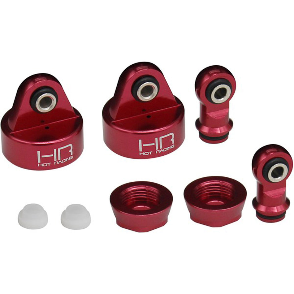 Hot Racing Aluminum Shock Damper Caps and end (2): Traxxas UDR® Unlimited Desert Racer