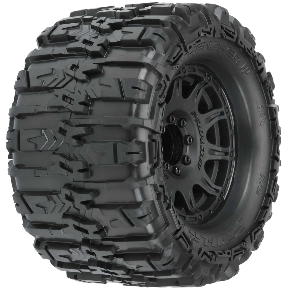 Pro-Line 1/8 Trencher HP BELTED F/R 3.8" MT Tires Mounted 17mm Blk Raid (2)