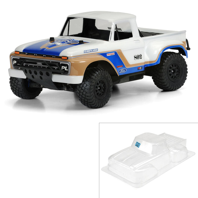 Pro-Line® 1/10 1966 Ford F-100 Clear Body: Short Course