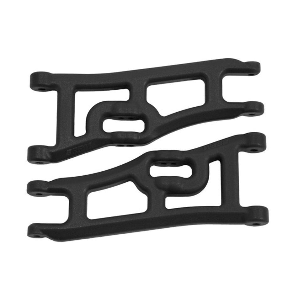 RPM Wide Front A-Arms for Traxxas Rustler/Stampede (Black) (2)