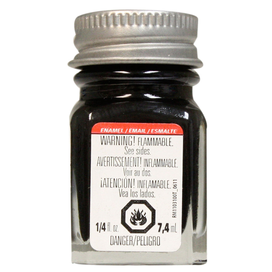 Enamel 1/4oz Semi-Gloss Black