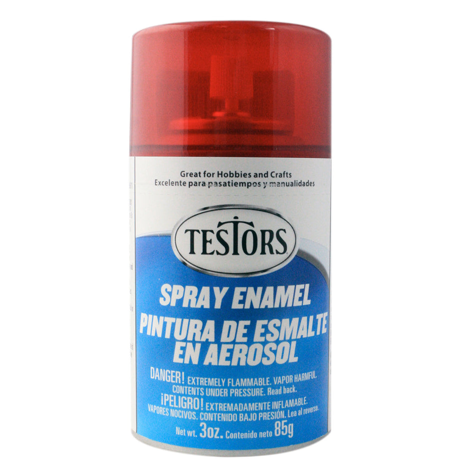 Testors Enamel Spray 3oz Candy Apple Red