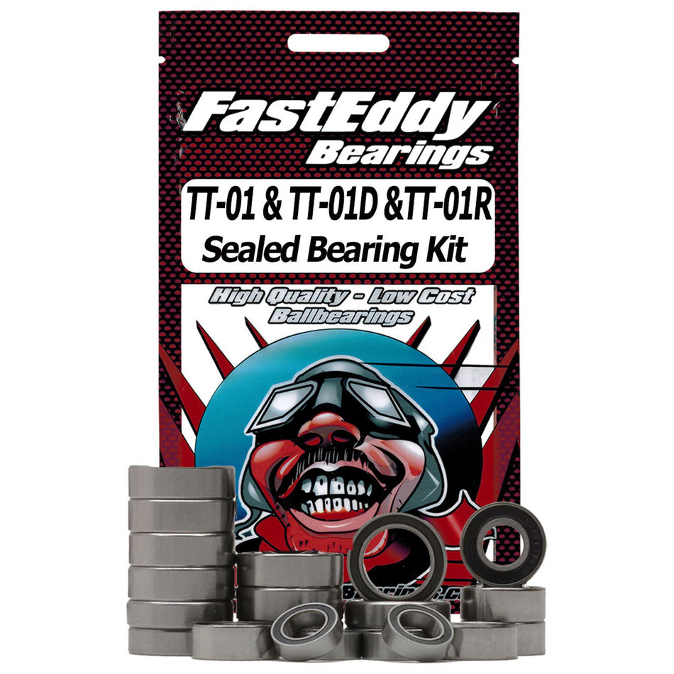 FastEddy Sealed Bearing Kit: Tamiya TT-01 Chassis