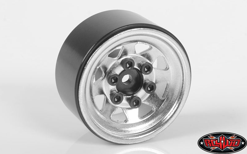 Stamped steel 1.0"  Beadlock Wheels  Silver