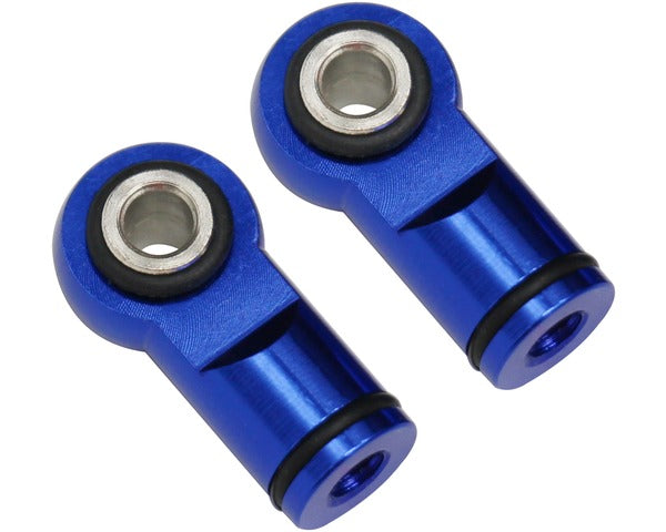 Hot Racing Blue Ball Type Aluminum Shock Ends, fits Traxxas®  Revo®