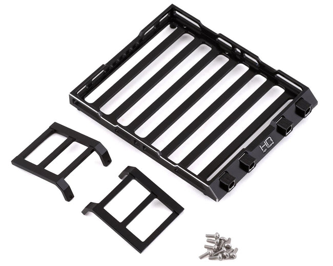 Hot Racing Aluminum Roof Rack with Light Bar SCX24