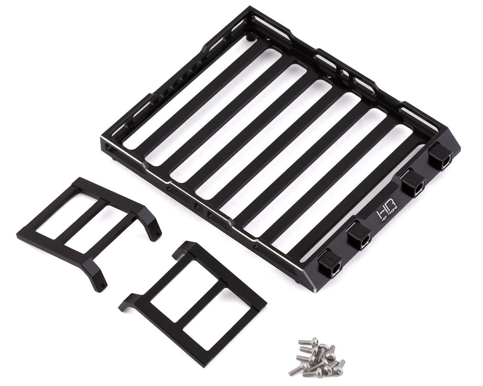 Hot Racing Aluminum Roof Rack with Light Bar SCX24