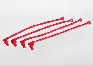 5752 Body clip retainer, red (4)