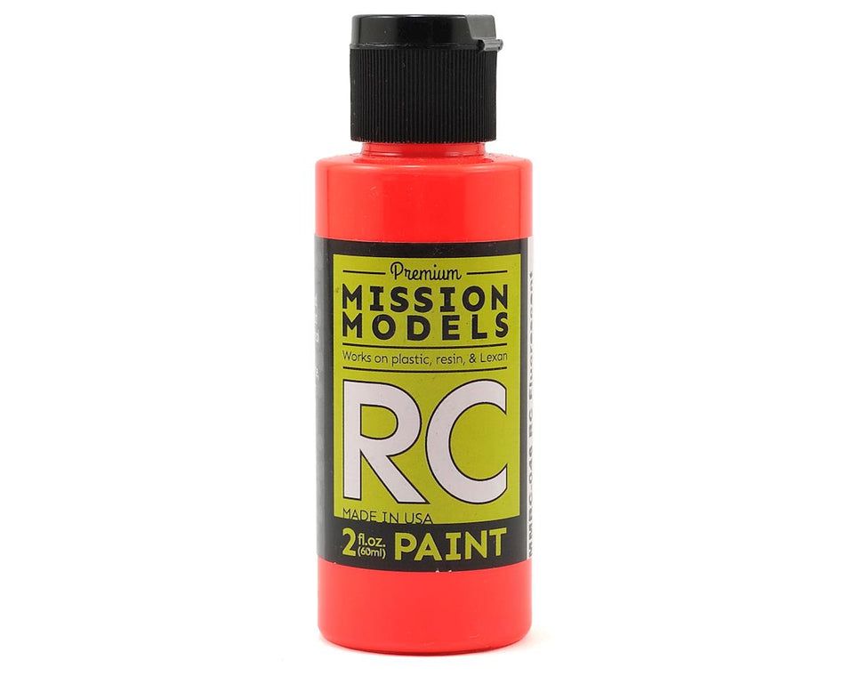 Mission Models Fluorescent Racing Red Acrylic Lexan Body Paint (2oz)