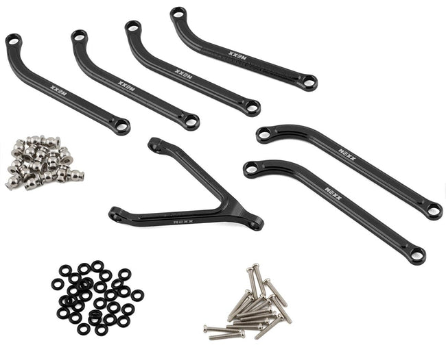 NEXX Racing Axial SCX24 Aluminum High Clearance Link Set (Black)