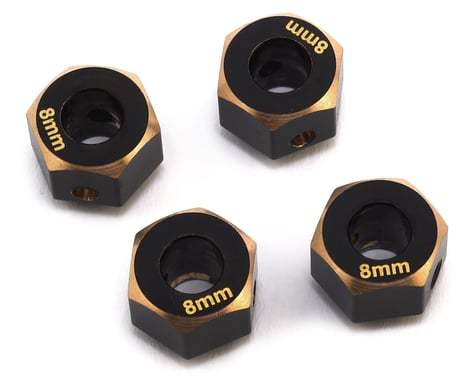 Samix TRX-4 Brass 12mm Hex Adapter (4) (8mm) (6.5g)